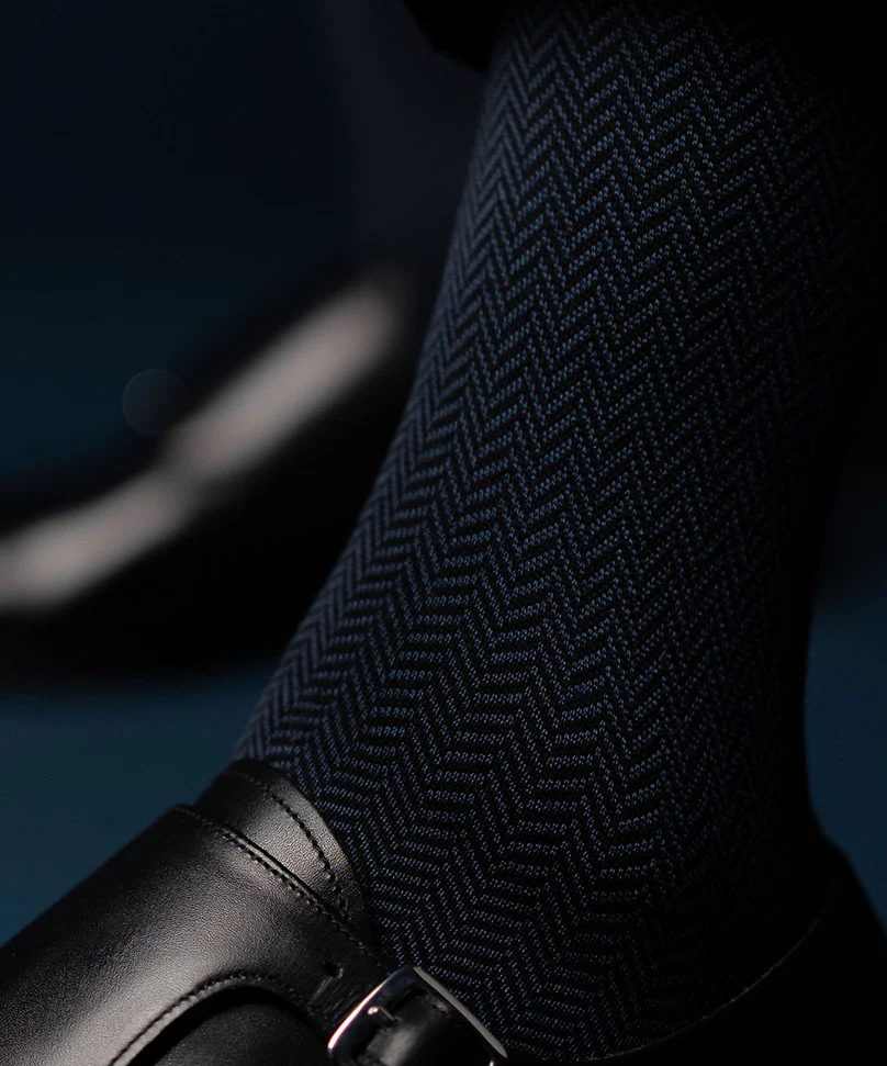 Airforce Blue Herringbone - Image 5