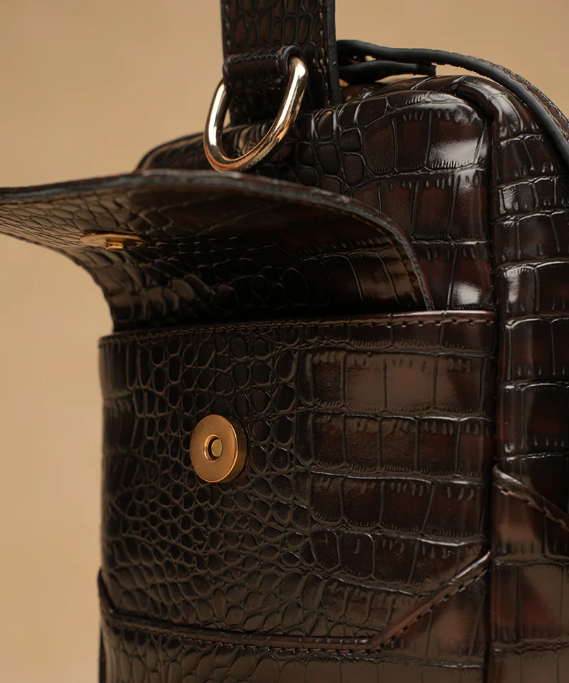 Bonbon Croco - Brown - Image 5