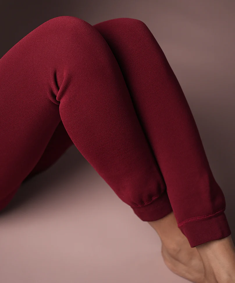 Bordeaux Fur Tights - Image 6