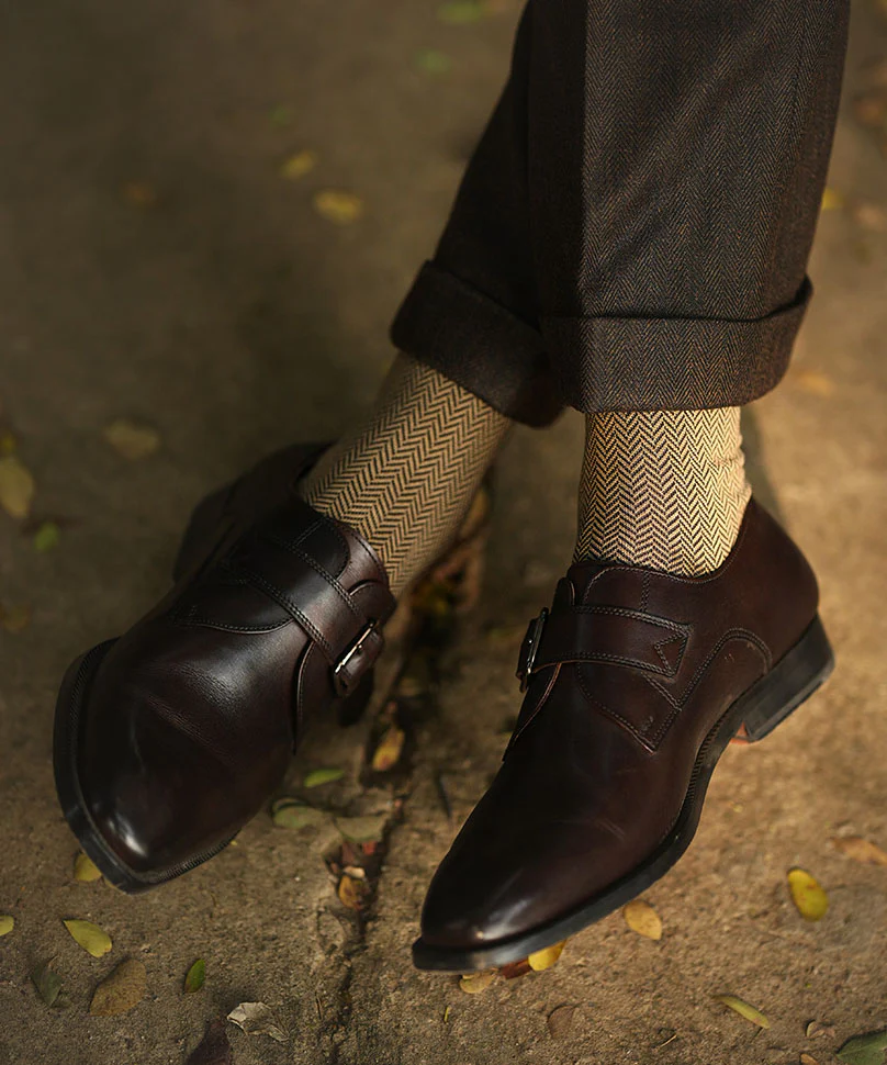 Brown Herringbone - Image 5