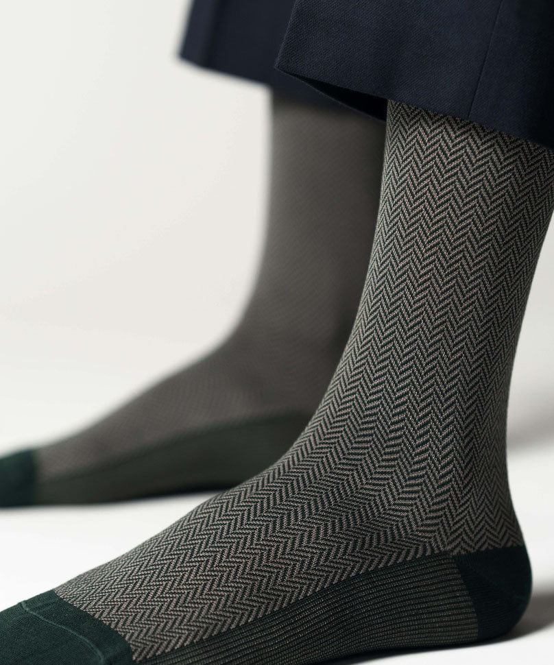 Green Herringbone - Image 3