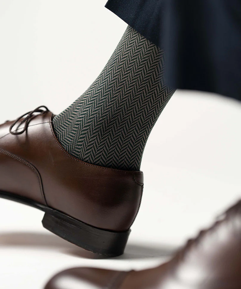 Green Herringbone - Image 7