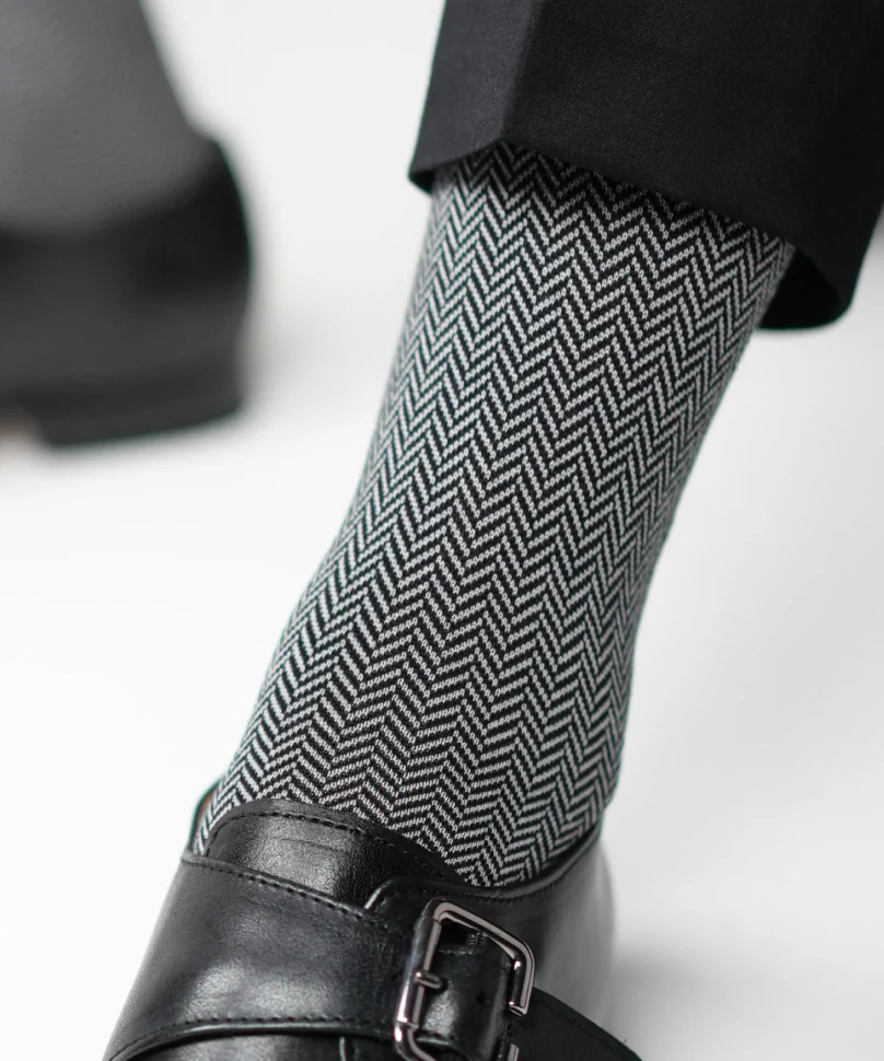 Light Grey Herringbone - Image 5