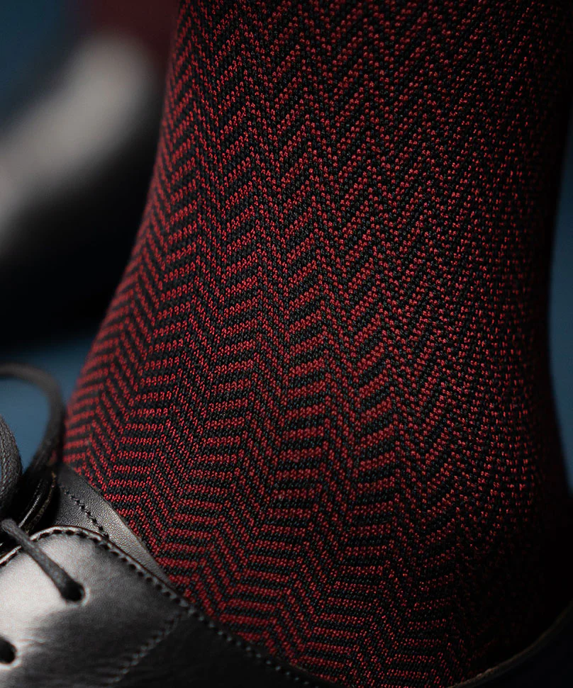 Maroon Herringbone - Image 7