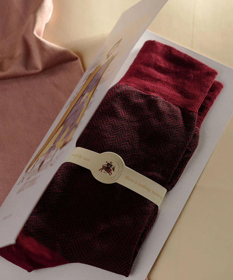 Maroon Herringbone - Image 9