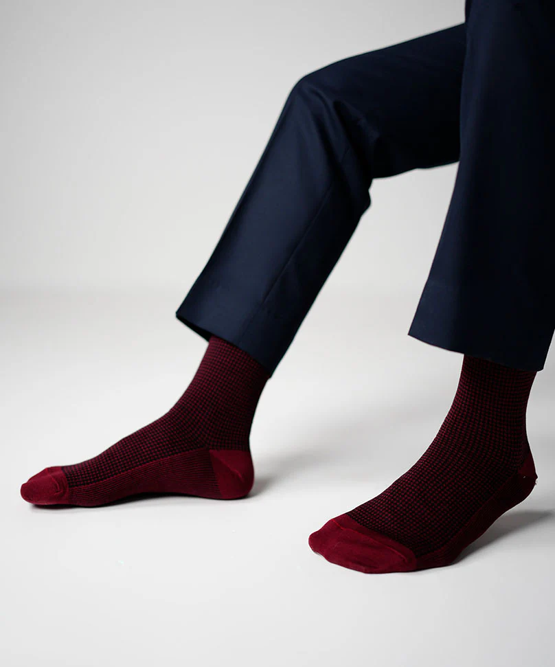 Maroon Houndstooth - Image 4