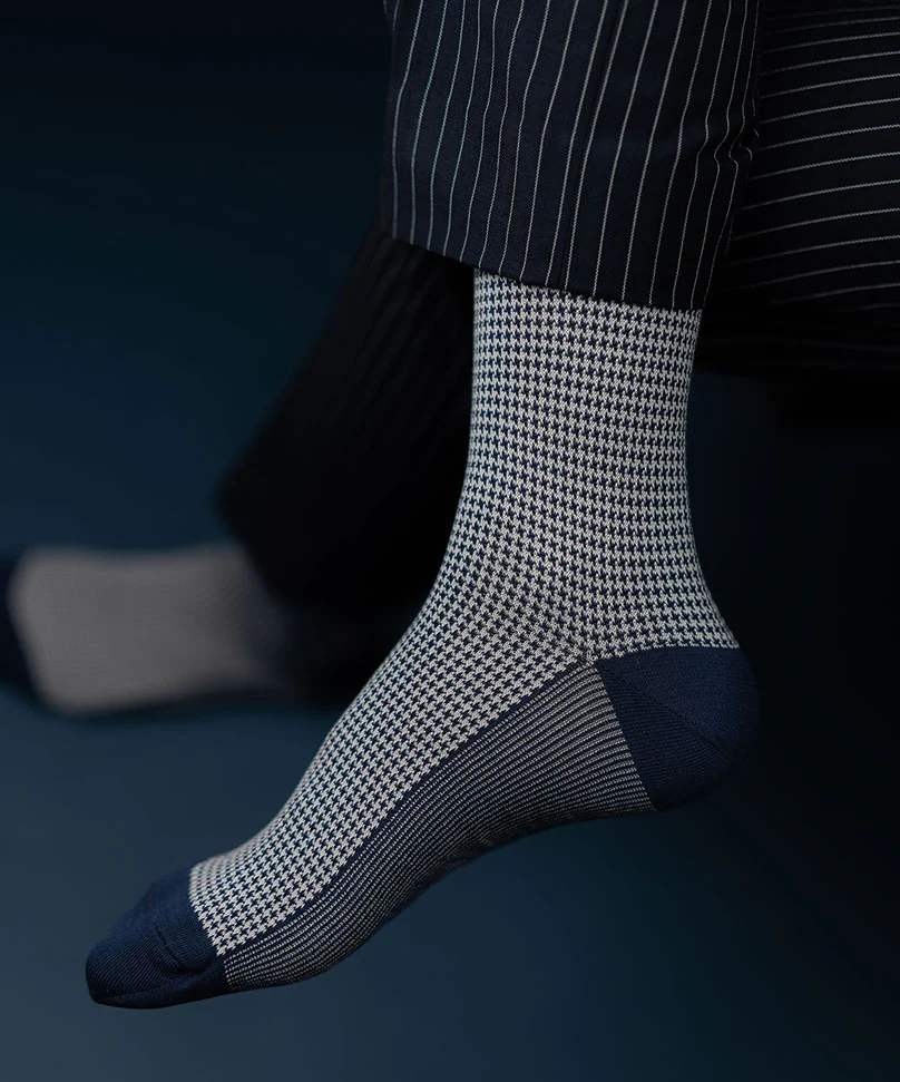 Navy Blue Houndstooth - Image 4