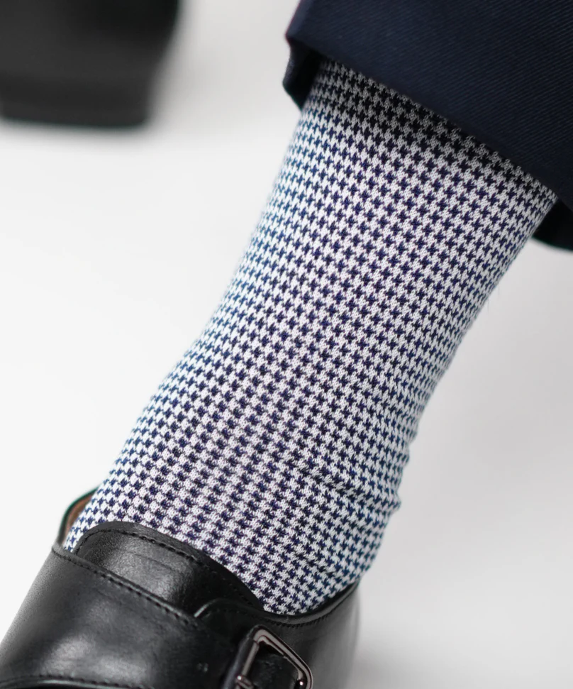 Navy Blue Houndstooth - Image 5