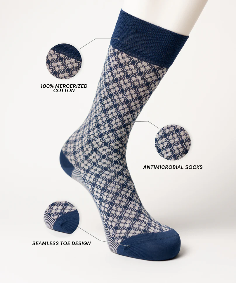 Navy Blue Plaids - Image 3