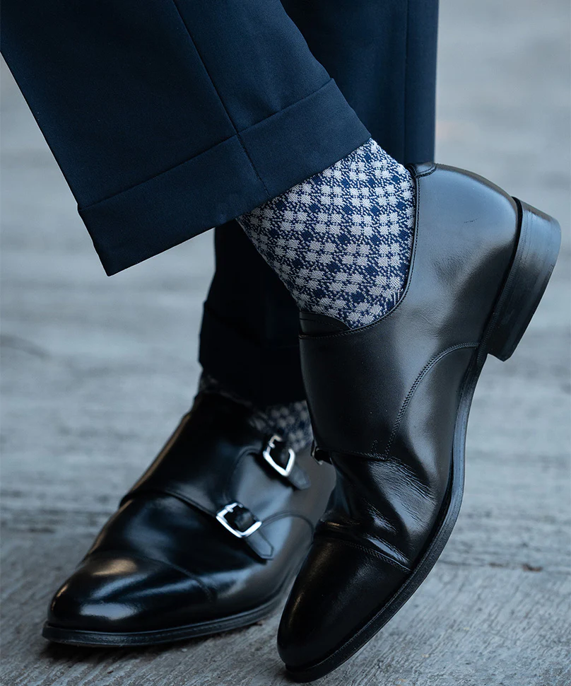 Navy Blue Plaids - Image 4