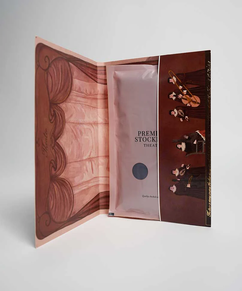 Navy Cableknit Stockings - Image 3