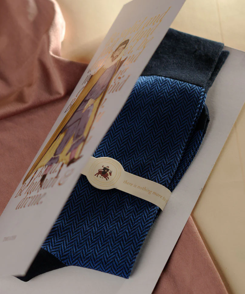 Royal Blue Herringbone - Image 6